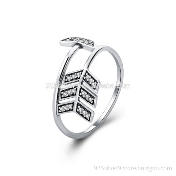 925 silver ring with fresh water pearl&CZ stones jewelry fashion ring